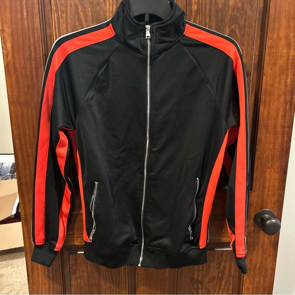 Jordan Craig Black and Red Track Jacket